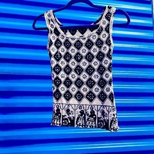 🍒 BOGO 🍒 Vintage Diamond & Symbolic pattern Tank